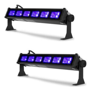 Ribalta Led Luz Negra Uv Efeito Neon 40cm 6 Leds Balada Fest