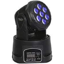 Moving Wash Head 7 Leds Cree De 12w Rgbw Dmx Quadriled