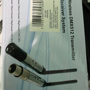 Kit Antena Dmx Wireless 2,4ghz 01 Transmissor 01 Receptor