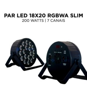 PAR LED 18X20W RGBWA SLIN PALSTICO